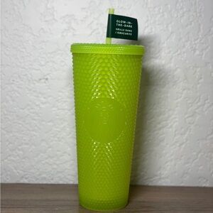 Starbucks bling green glow in the dark tumbler Halloween
